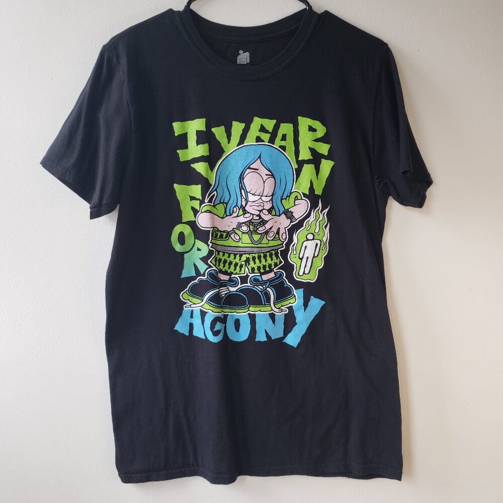 Billie Eilish I Yearn For Agony Neon Green Official Band Merch Concert Tee